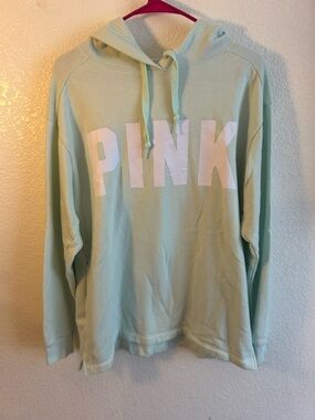 PINK Victoria's Secret Mint Green Pullover Hoodie